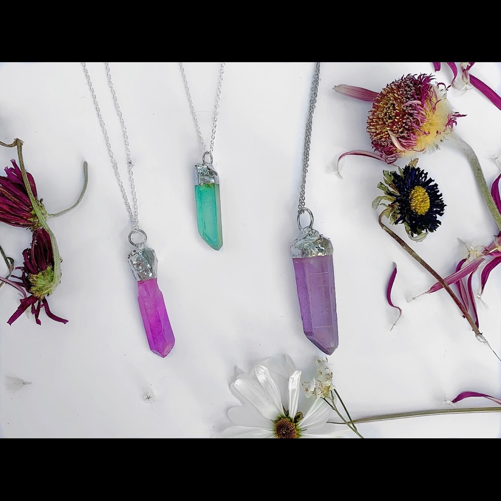 Quartz Crystal Point Necklace